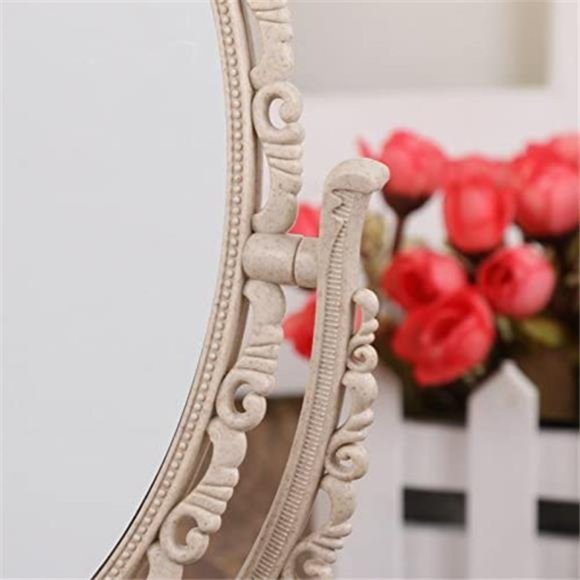 7Inch Tabletop Vanity Makeup Mirror with 3X Magnification Double-Sided Rotatable - Picture 6 of 7